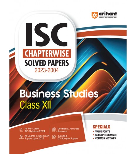 Arihant ISC Chapterwise Solved Papers Business Studies Class 12